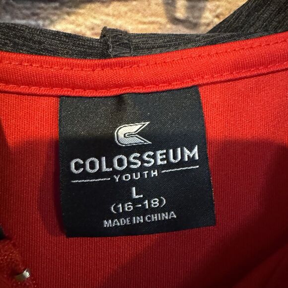 Colosseum Texas Tech Red Raiders Youth L 1/4 Zip Hoodie Jacket Lightweight - Picture 3 of 7